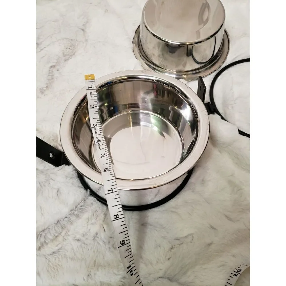 NWOT Wall Mounted Dog Bowls (2)